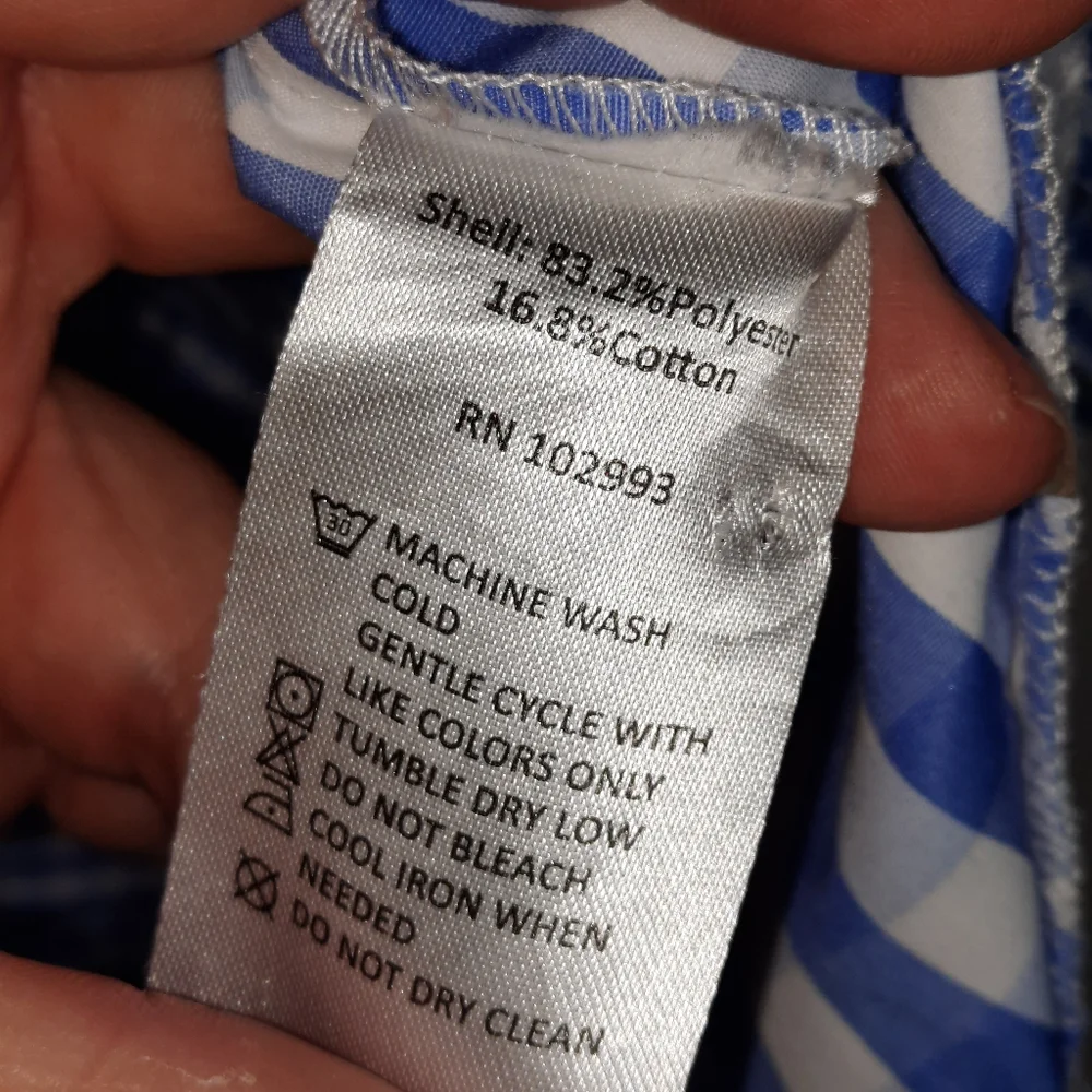 THAKOON Gingham Cotton Mini Dress Cottage Girly Prep Feminine Blue White Check S - Picture 6 of 7